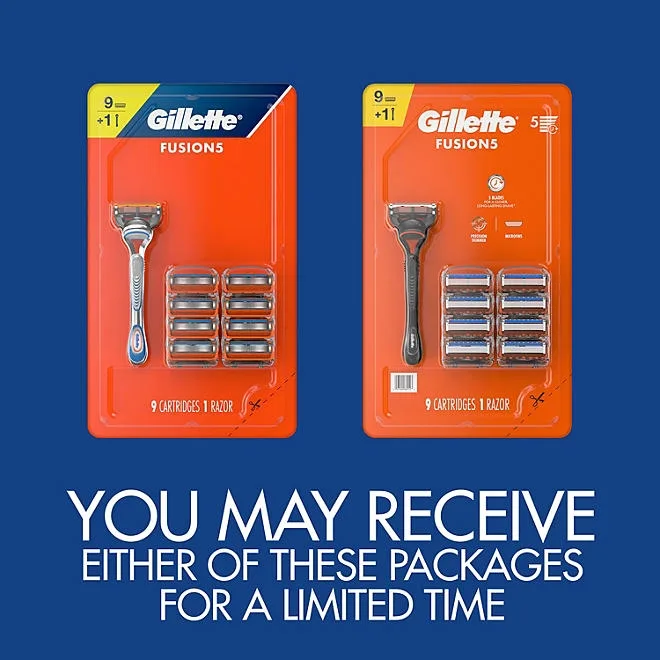 Gillette Fusion5 Men's Razor Handle + 9 Cartridges 3