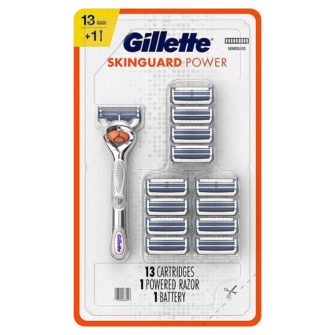 Gillette SkinGuard Power Men's Razor Handle + 13 Cartridges 5