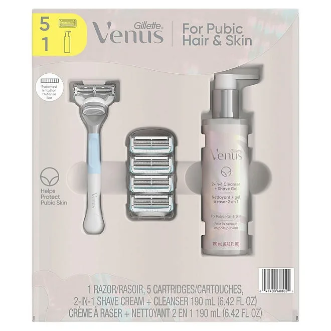 Gillette Venus for Pubic Hair and Skin Shaving Set 3