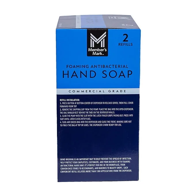 Member's Mark Antibacterial Foaming Hand Soap, 67.6 fl. oz., 2 refills 4