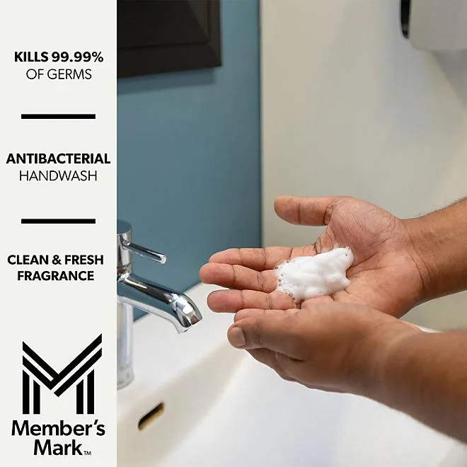 Member's Mark Antibacterial Foaming Hand Soap, 67.6 fl. oz., 2 refills 5