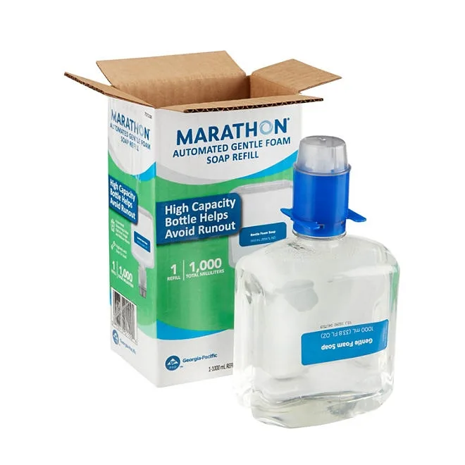 Marathon Gentle Foam Hand Soap Refill, Fragrance-Free (1,000 ml) 2