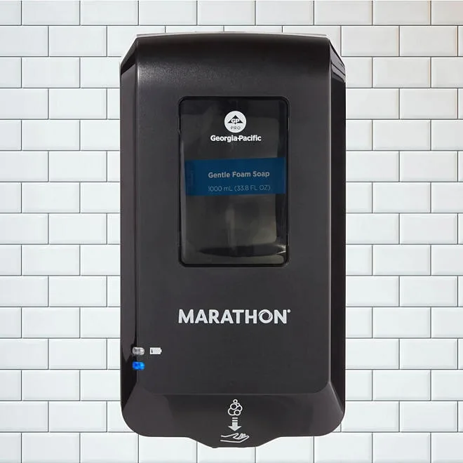 Marathon Automated Soap Dispenser, Black, 6.5&rdquoW x 4&rdquoD x 11.7&rdquoH 3