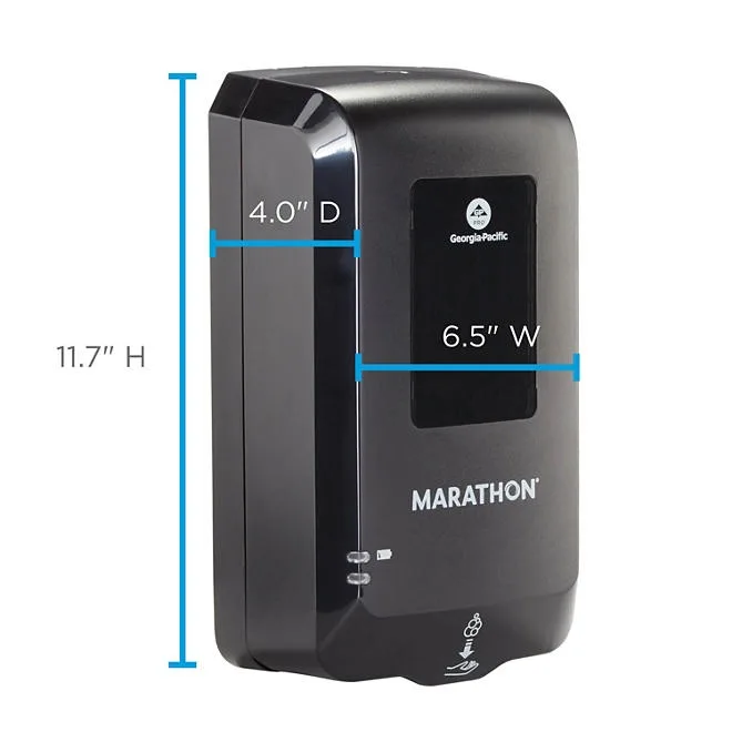 Marathon Automated Soap Dispenser, Black, 6.5&rdquoW x 4&rdquoD x 11.7&rdquoH 4