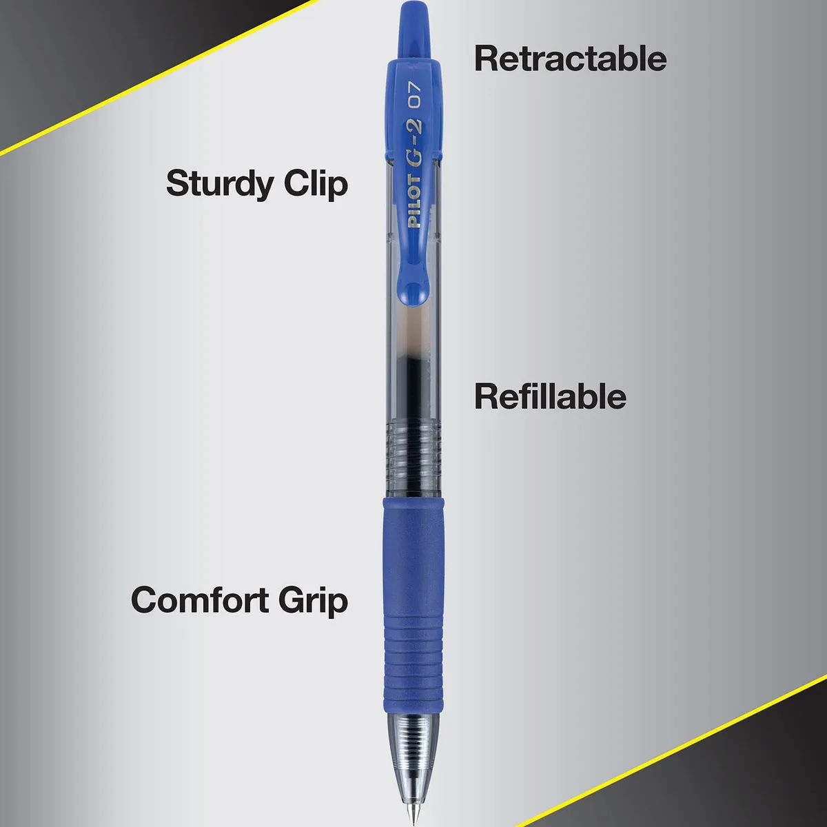 Pilot G2 Retractable Gel Pens, Fine 0.7mm, 16 Pack, Select Color 5