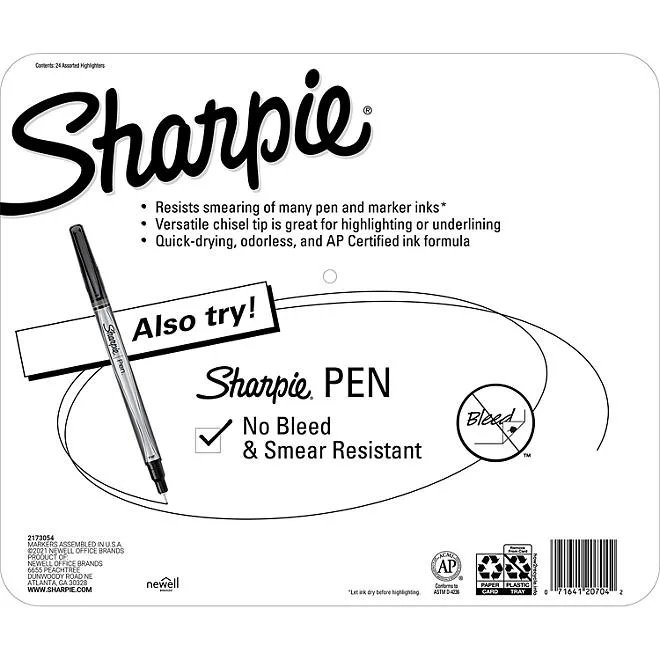 Sharpie Accent, Highlighters, Assorted Colors, 24 Pack 3