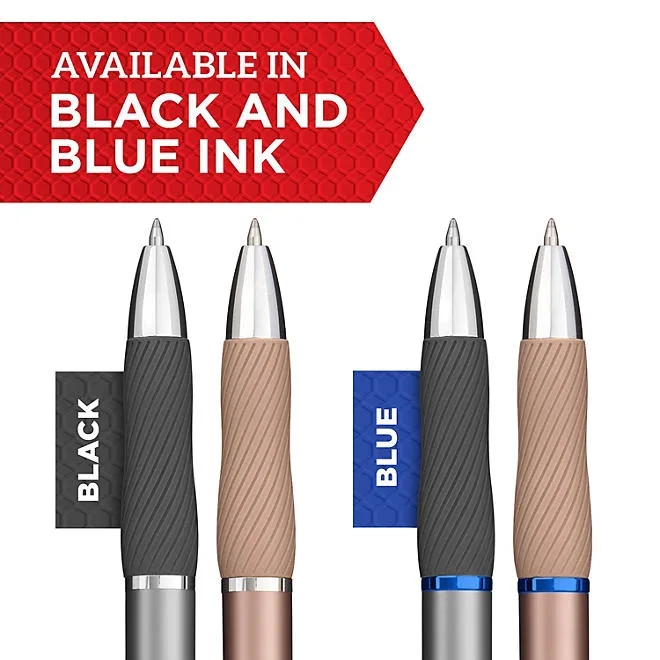 Sharpie Metal Barrel S-Gel Pens, 6-Pack, Medium Point 0.7mm 3