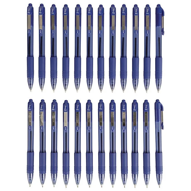 Zebra - Z-Grip Retractable Ballpoint Pen, Blue and Medium - 24/Packs 3
