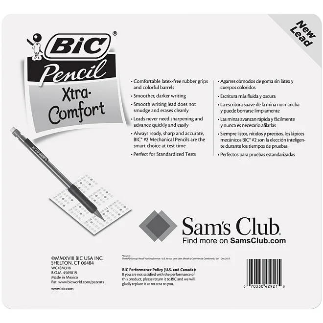 BIC Matic Grip Mechanical Pencil, HB 2, 0.7mm, 32 Pencils 3