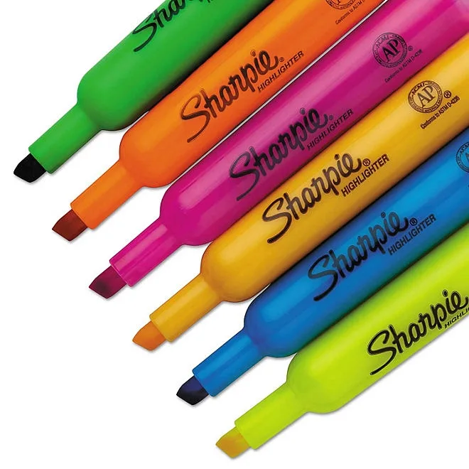 Sharpie Accent - Accent Tank Style Highlighter, Chisel Tip, Assorted Colors - 6 ct. 3