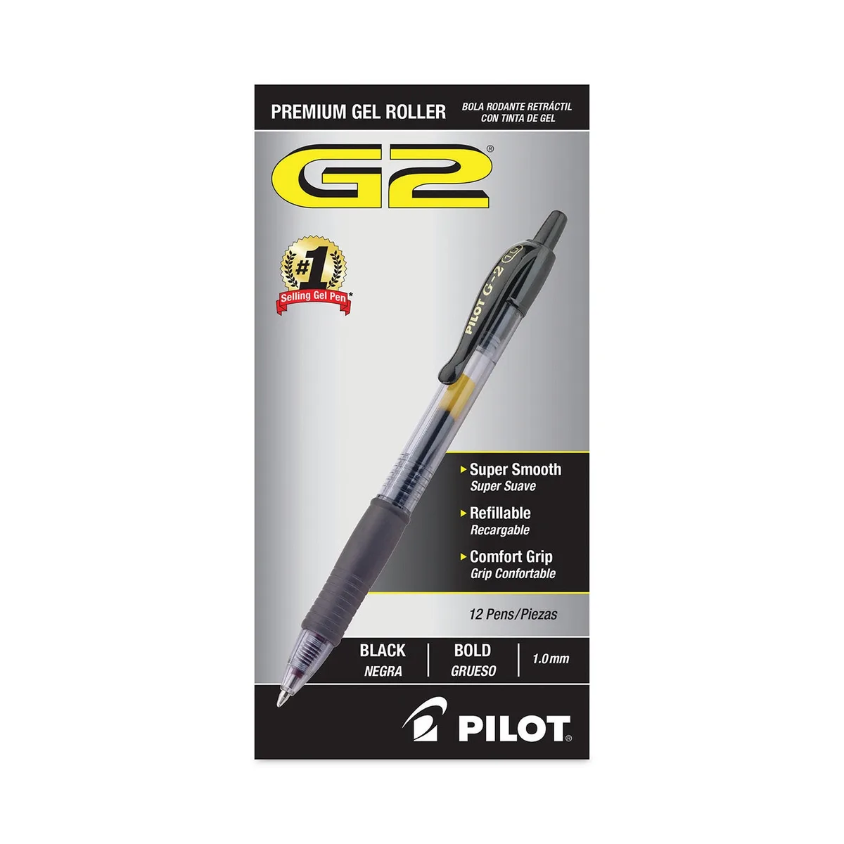 Pilot G2 Retractable Premium Gel Ink Pens, Select Color Bold, 12 ct. 2