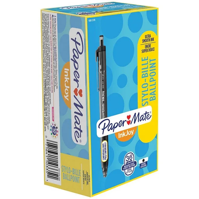 Paper Mate InkJoy 300RT Ballpoint Pen, 1mm, Black, 36pk. 2
