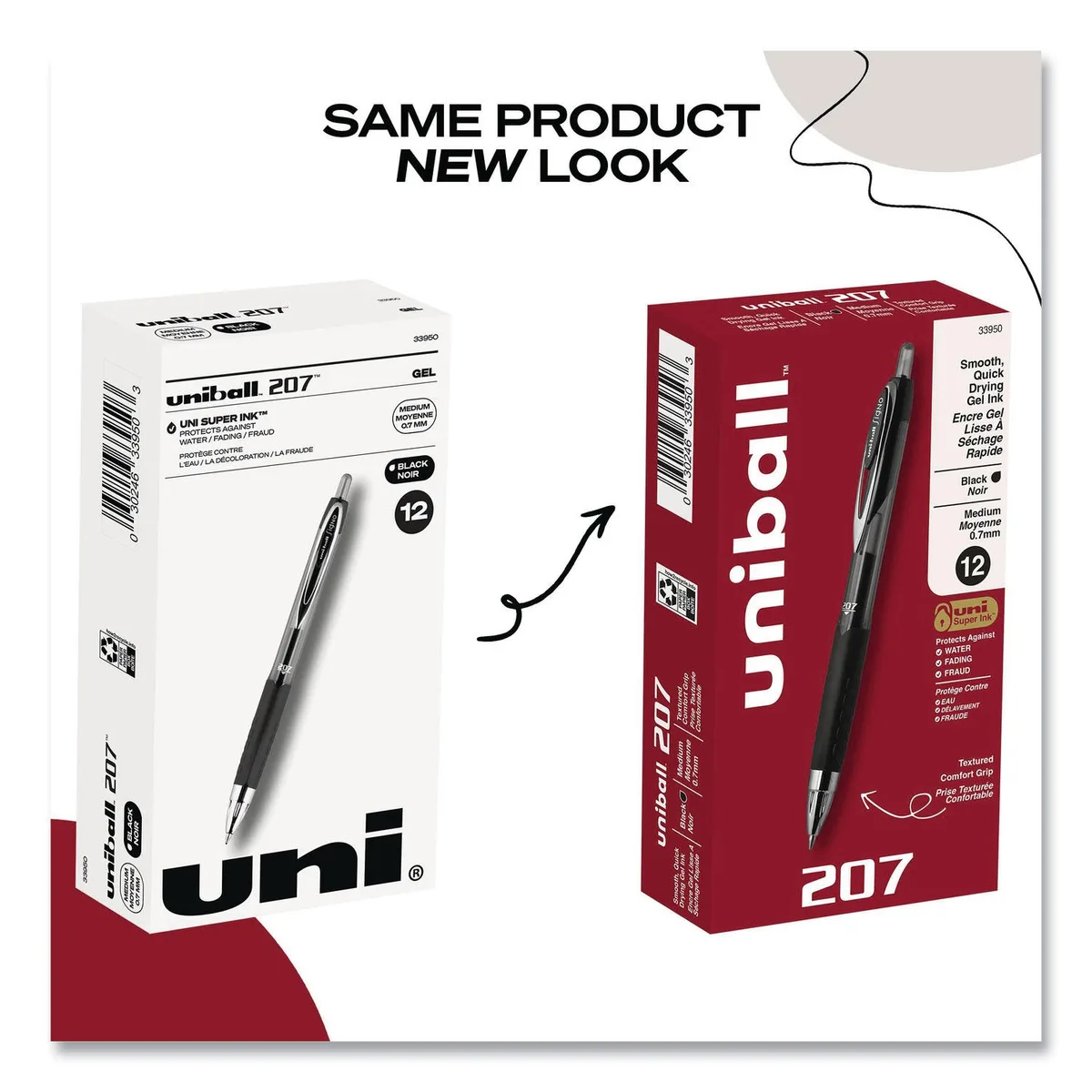 uni-ball 207 Signo Roller Ball Gel Pens, Select Color Medium, 12 ct. 5