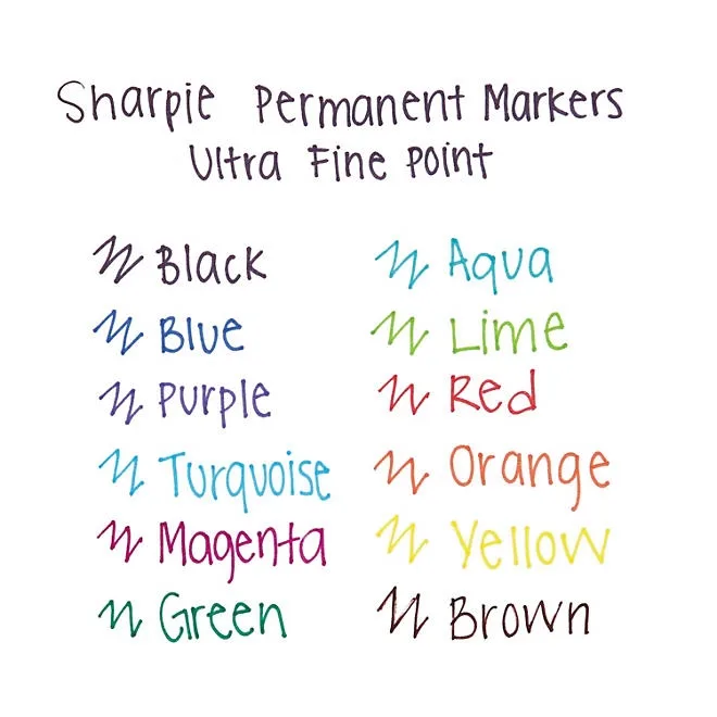 Sharpie Retractable Permanent Markers, Fine Point, Assorted Colors 5