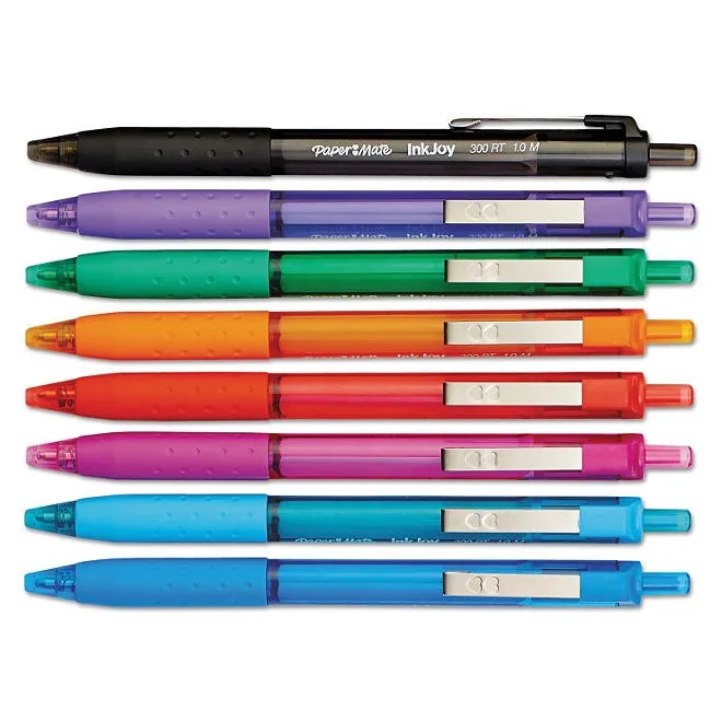 Paper Mate - InkJoy 300RT Ballpoint Pen, Assorted Ink, Medium - 8 Pens 4