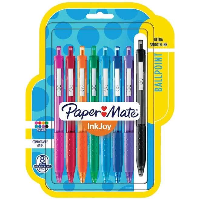 Paper Mate - InkJoy 300RT Ballpoint Pen, Assorted Ink, Medium - 8 Pens 2