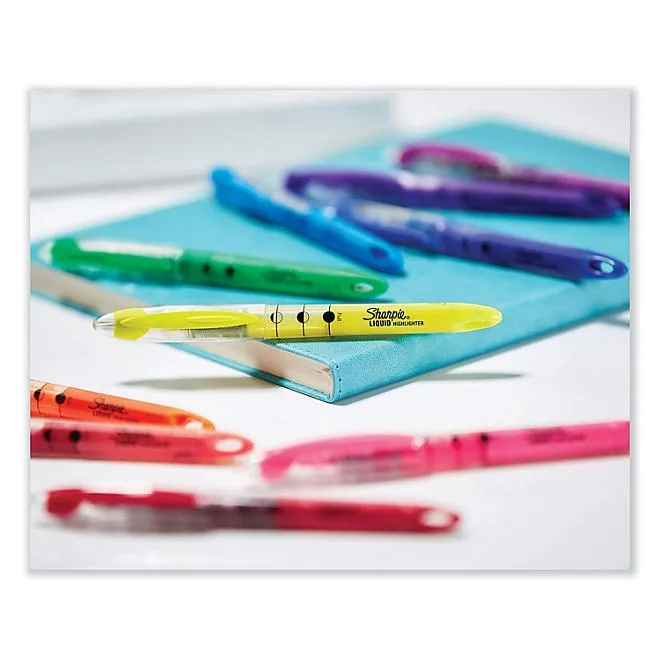 Sharpie - Accent Liquid Pen Style Highlighter, Chisel Tip, Assorted - 10/Set 5
