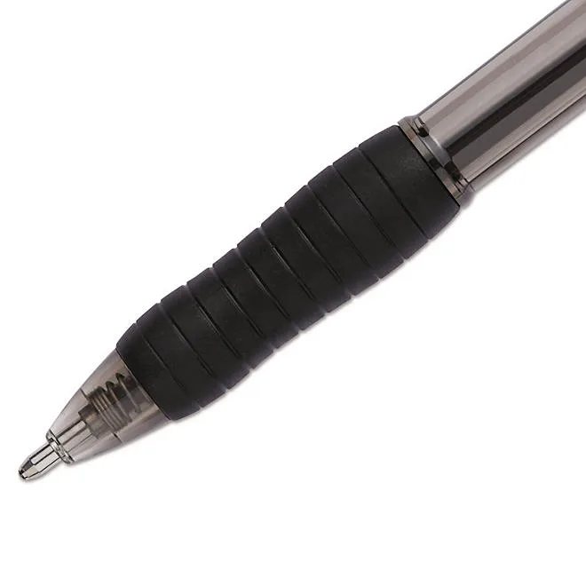 PaperMate Profile Ballpoint Pen, Retractable, Bold 1.4 mm, Black Ink, Translucent Black Barrel, Dozen 4
