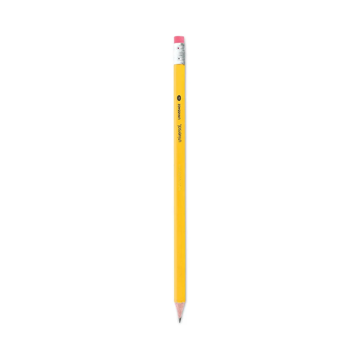Universal 2 Pre-Sharpened Woodcase Pencil, HB 2, Yellow Barrel, 72/Pack