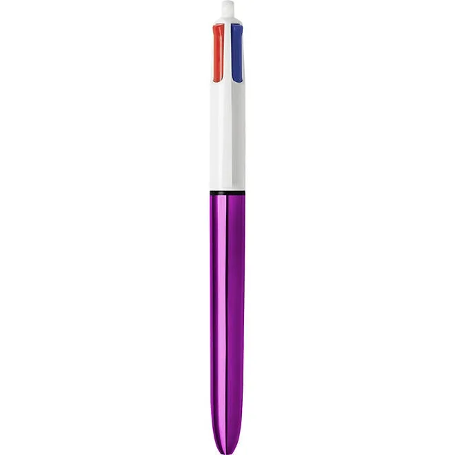 BIC 4-Color Retractable Ball Point Pens, 7-Count, Assorted Colors 4
