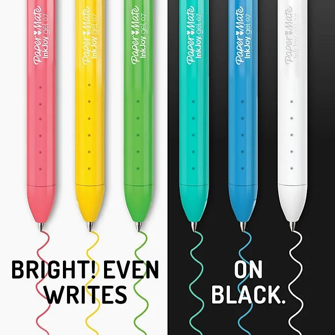 Paper Mate InkJoy Gel Pens, Medium Tip, Assorted Colors, 15 Count 4