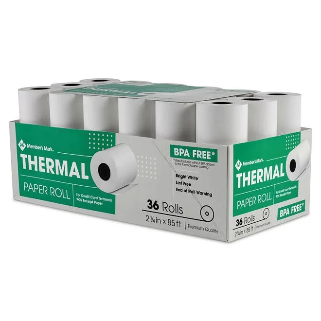 Member's Mark Thermal Receipt Paper Rolls, 2 1/4" X 85', 36 Rolls 4