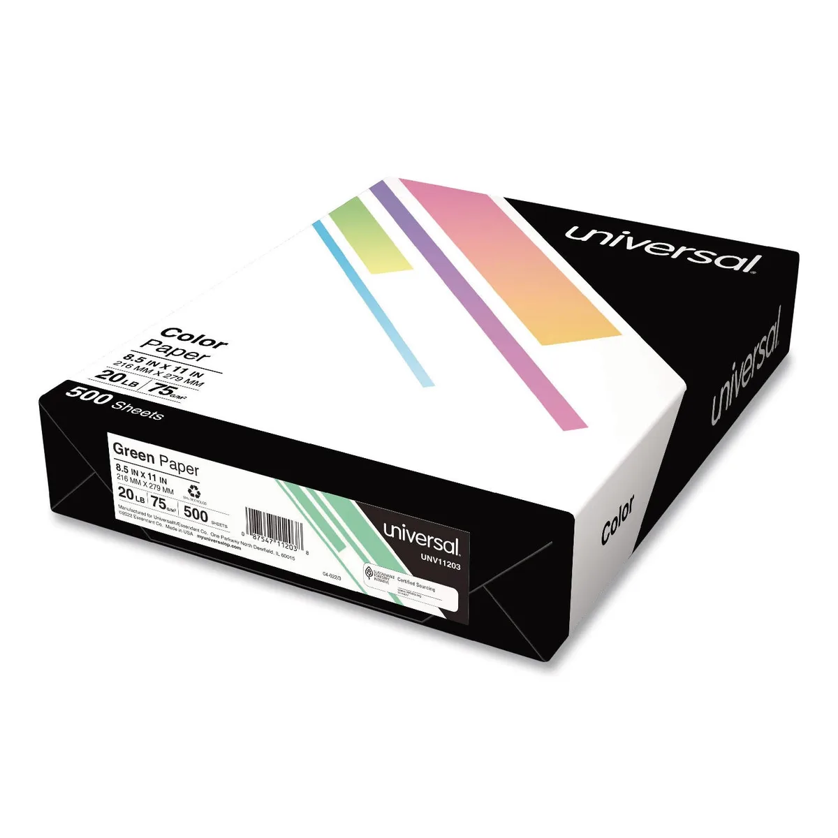 Universal Colored Paper, 20lb, 8-1/2" x 11", 500 Sheets/Ream, Various Colors 3