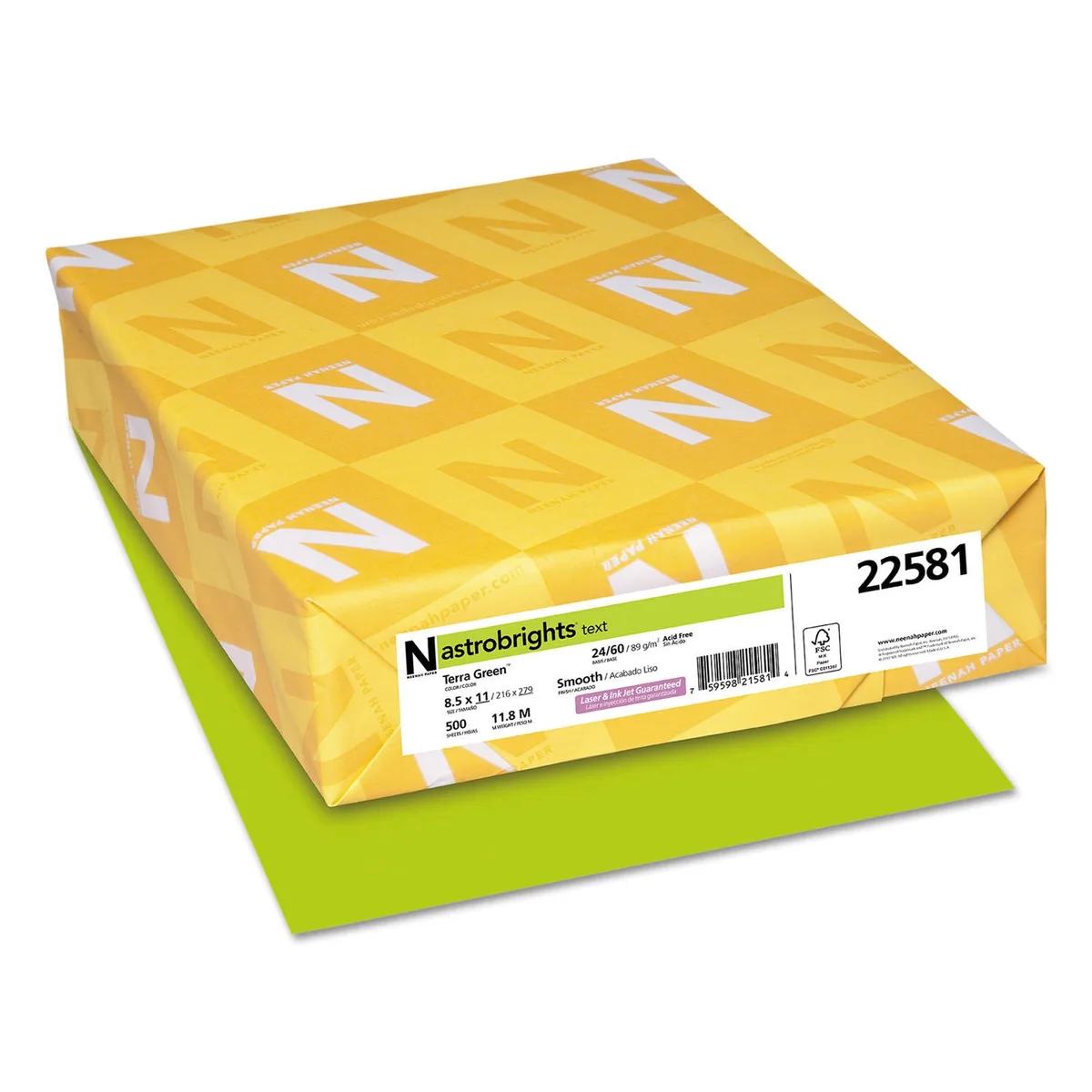 Astrobrights Color Paper, 8.5" x 11", 24 lb/ 89 gsm, 500 Sheets, Choose a Color 5