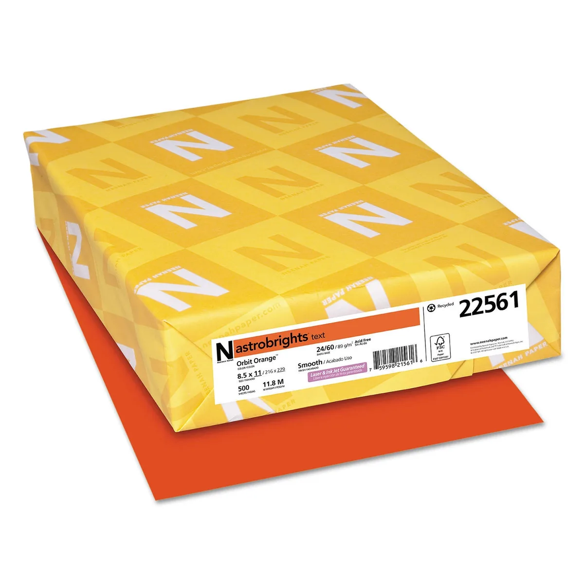 Astrobrights Color Paper, 8.5" x 11", 24 lb/ 89 gsm, 500 Sheets, Choose a Color 2