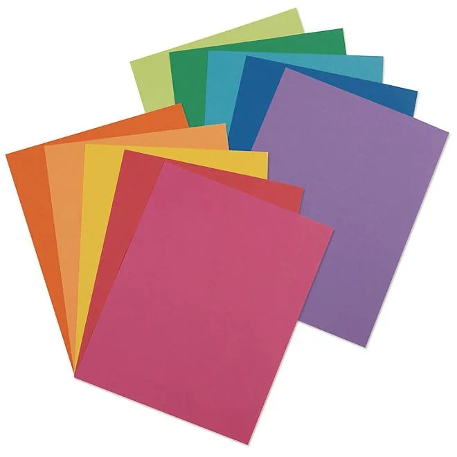 Pacon - Array Card Stock, 65 lbs., Letter, Assorted Colors - 250 Sheets/Pack 3