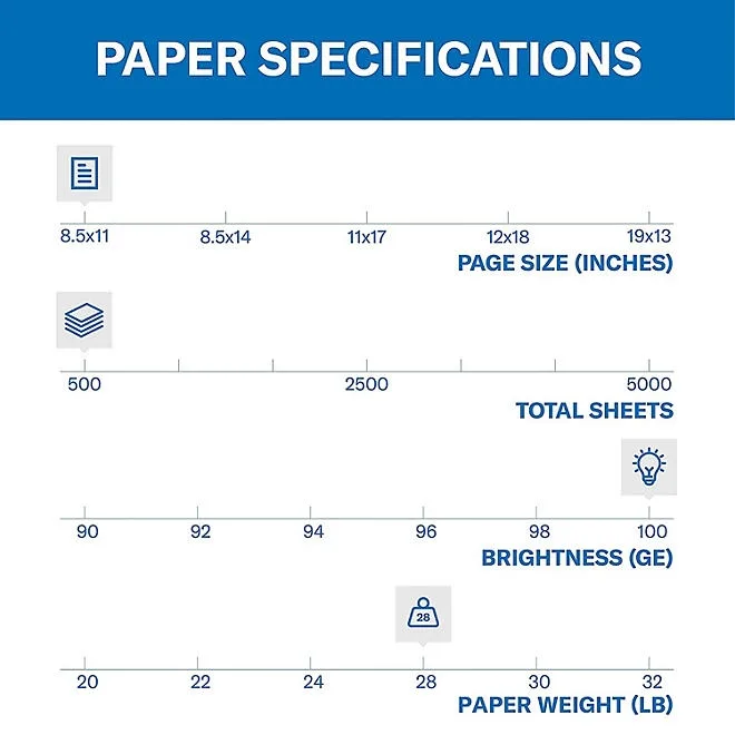 Hammermill - Copier Paper, 100 Brightness, 28lb, 8 1/2 x 11, Photo White - 500/Ream 3