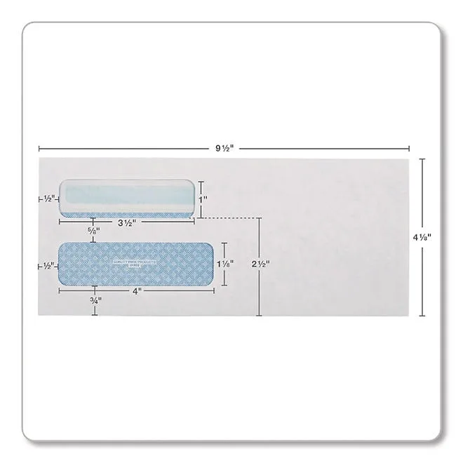 Quality Park - Redi-Seal Envelopes, 10 4-1/8 X 9-1/2 - Double Window 3