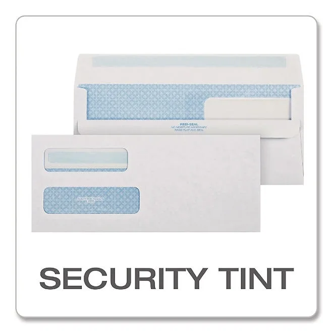 Quality Park - Redi-Seal Envelopes, 10 4-1/8 X 9-1/2 - Double Window 4