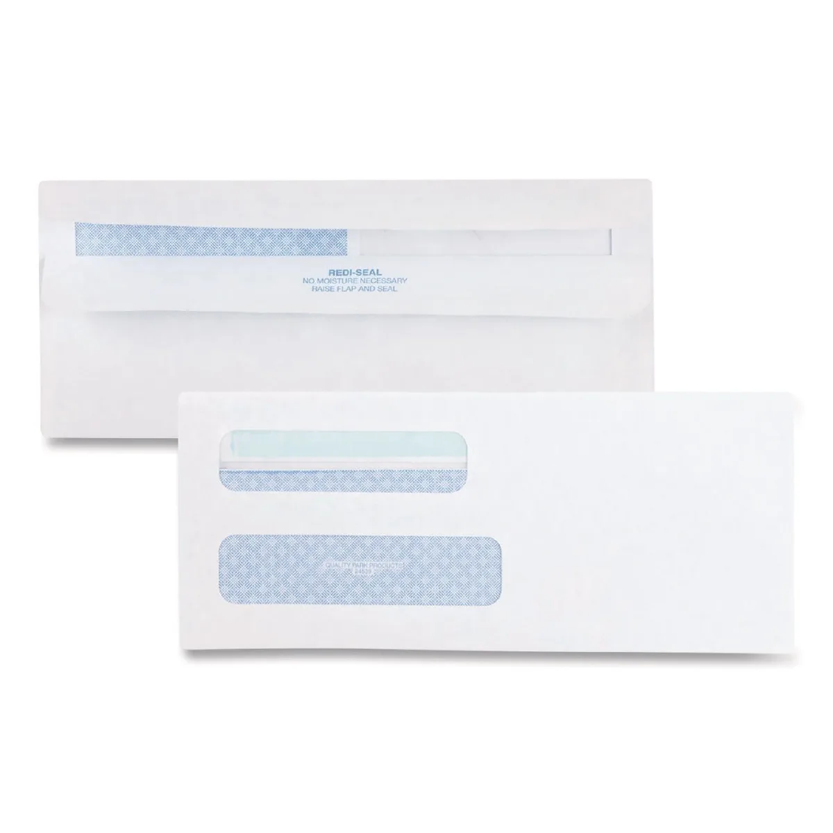 Quality Park - Double Window Envelopes, 8-5/8, Security Tint, Redi-Seal - 500 Count