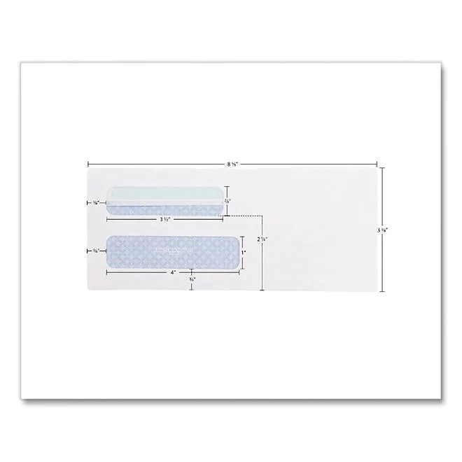 Quality Park - Double Window Envelopes, 8-5/8, Security Tint, Redi-Seal - 500 Count 5