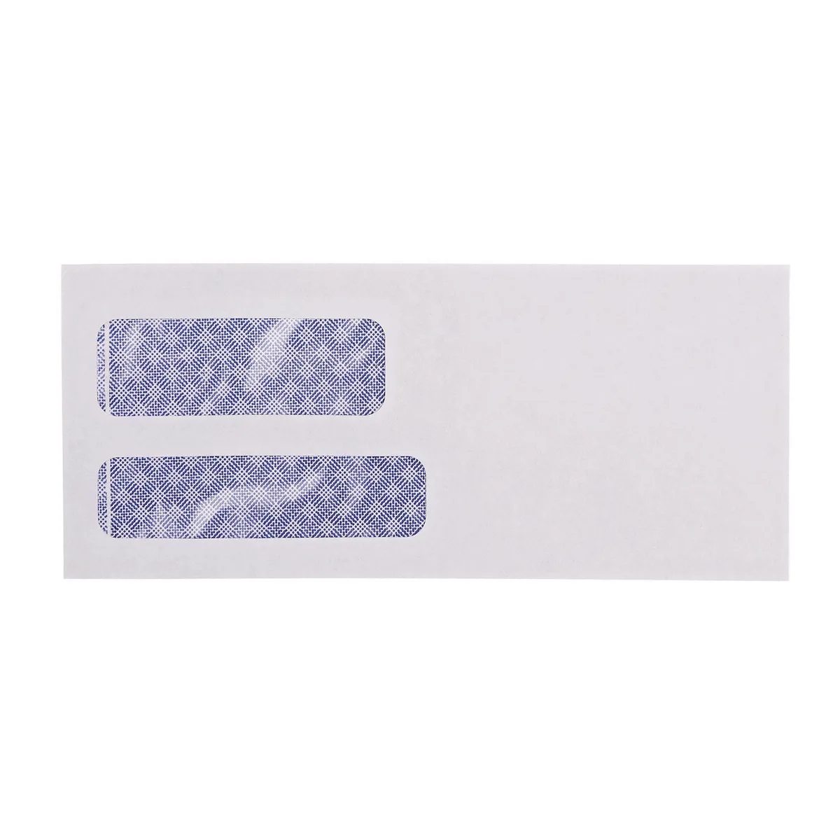 Universal® Double Window Check Envelope, 9, 3 7/8" x 8 7/8", White, 500/Box