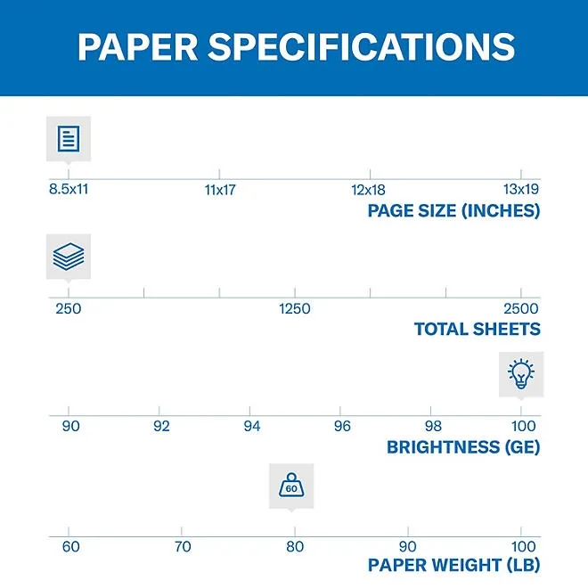 Hammermill - Color Copy Digital Cover Stock, 8-1/2 x 11, White - 250 Sheets 3