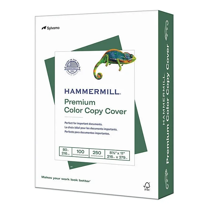 Hammermill - Color Copy Digital Cover Stock, 8-1/2 x 11, White - 250 Sheets 2