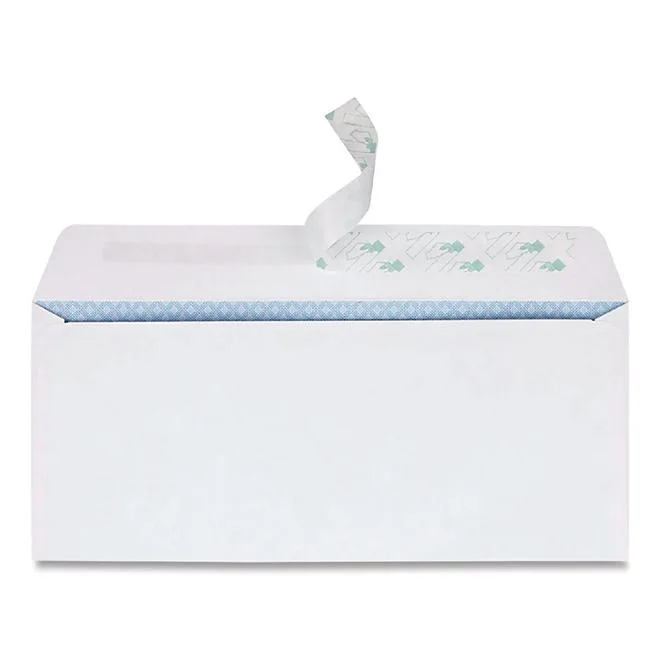 Quality Park - Redi-Strip Security Tinted Window Envelope, Contemporary, 10, White - 500/Box 4