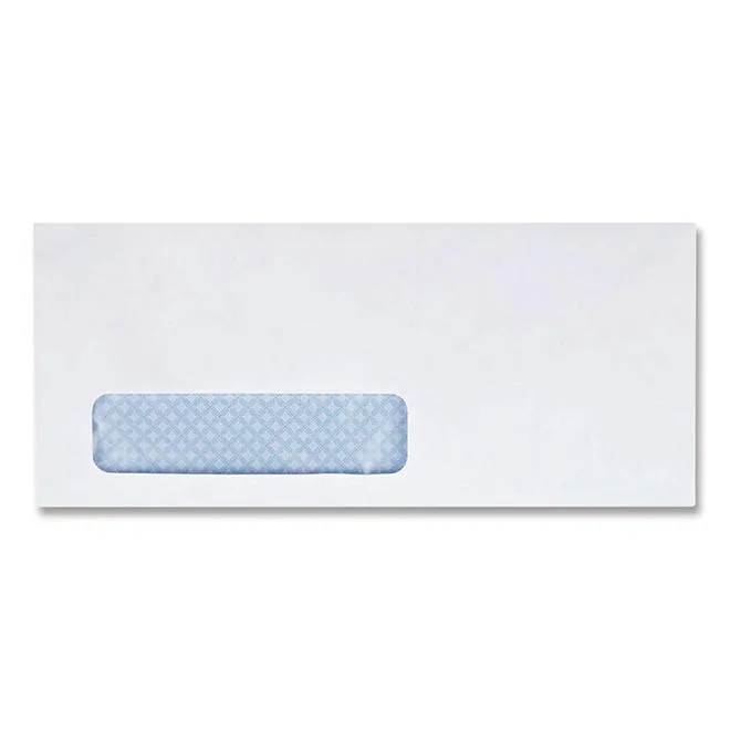 Quality Park - Redi-Strip Security Tinted Window Envelope, Contemporary, 10, White - 500/Box 3