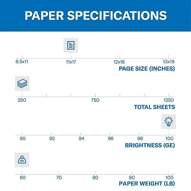 Hammermill - Color Copy Digital Cover Stock, 11 x 17, White - 250 Sheets 3