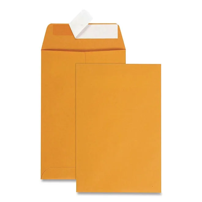 Quality Park - Redi-Strip Catalog Envelope, 6 x 9, Brown Kraft - 100/Box 2