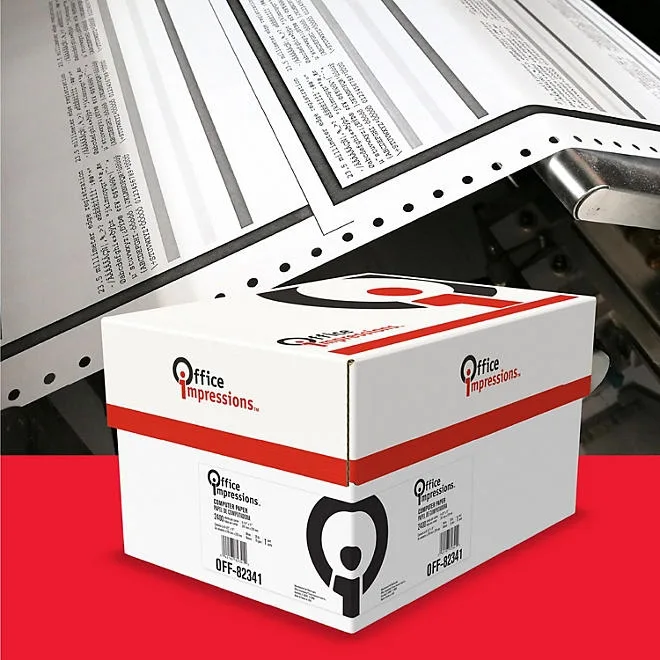 Office Impressions - Computer Paper, 20lb, 92 Bright, 9-1/2 x 11" - Case 4