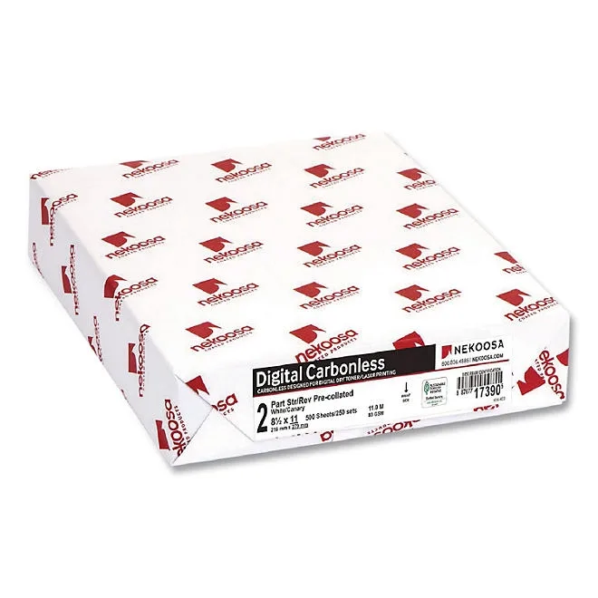 Nekoosa - Fast Pack Digital Carbonless Paper, 2-Part, Straight Sequence - Case 3
