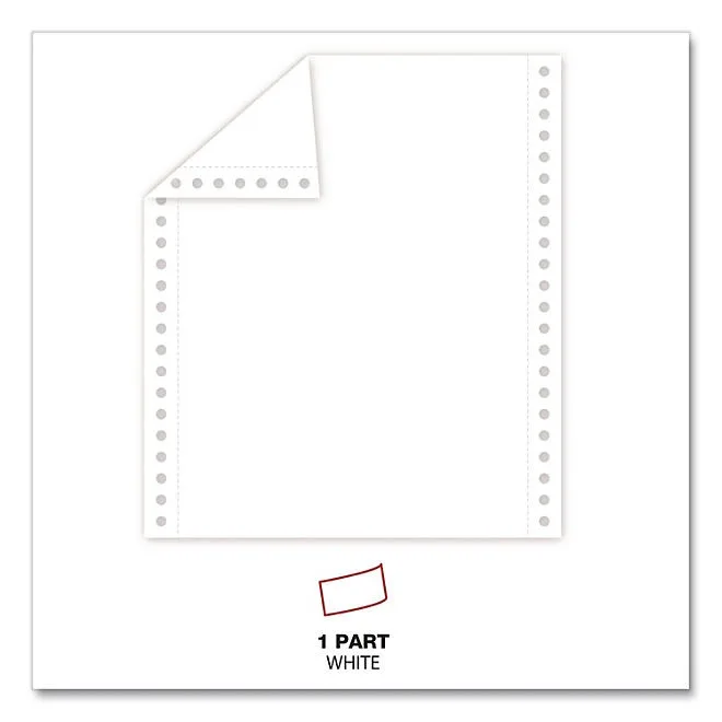Universal® Computer Paper, 20lb, 9-1/2" x 11", Letter Trim Perforation, White, 2300 Sheets 4