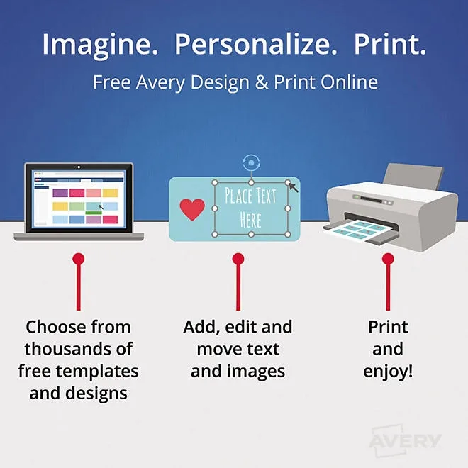 Avery Pin-Style Badge Holder with Laser/Inkjet Insert, Top Load, 3.5 x 2.25, White, 100/Box 5