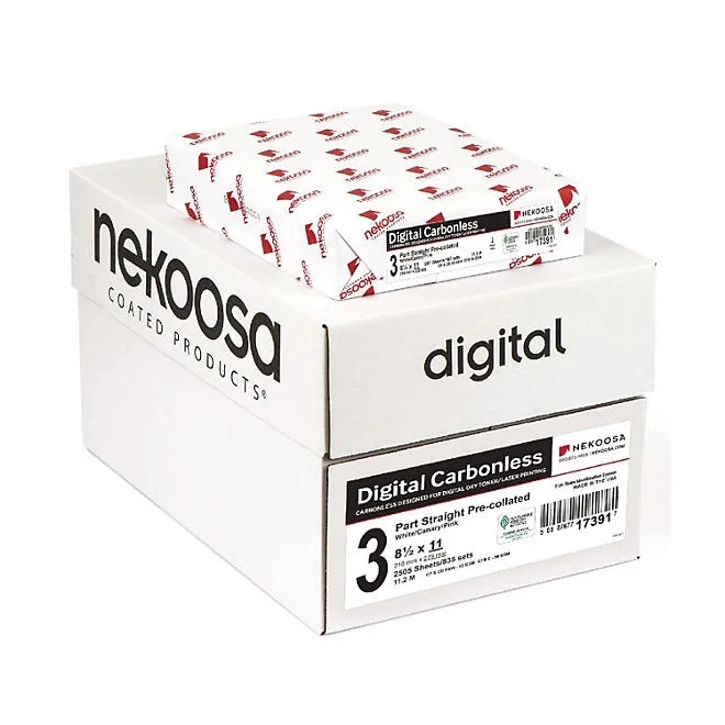 Nekoosa - Fast Pack Digital Carbonless Paper, 3-Part, Straight Sequence - Case 2