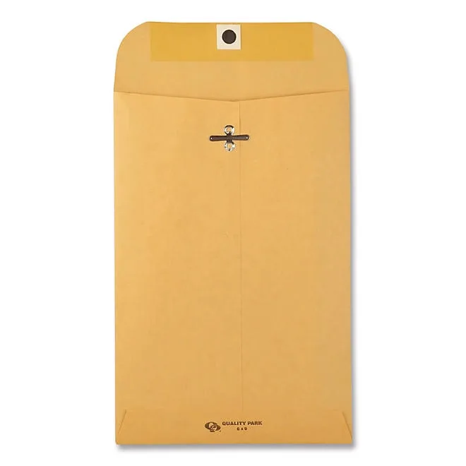 Quality Park - Clasp Envelope, 6" x 9", Brown Kraft - 100/Box 3