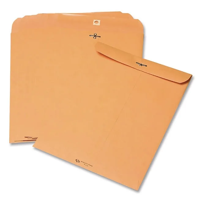 Quality Park - Clasp Envelope, 6" x 9", Brown Kraft - 100/Box 5