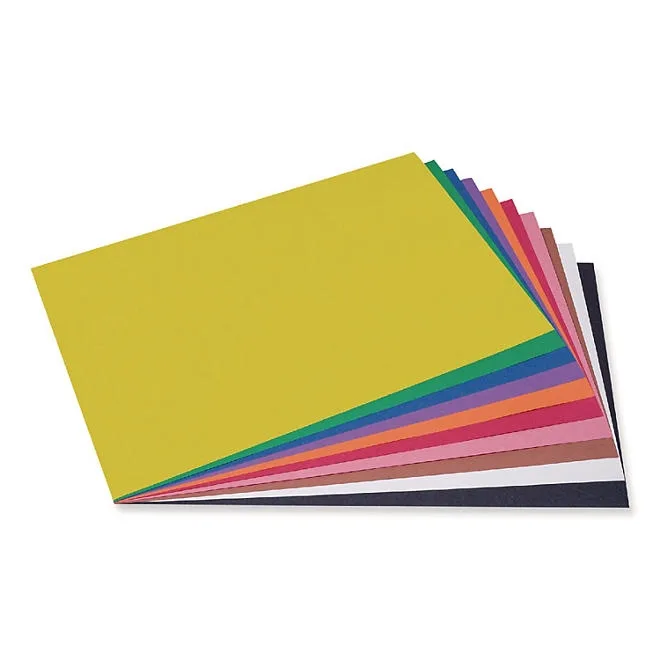 Pacon - Construction Paper, 58 lbs., 12 x 18, Assorted, 50 Sheets per Pack 3